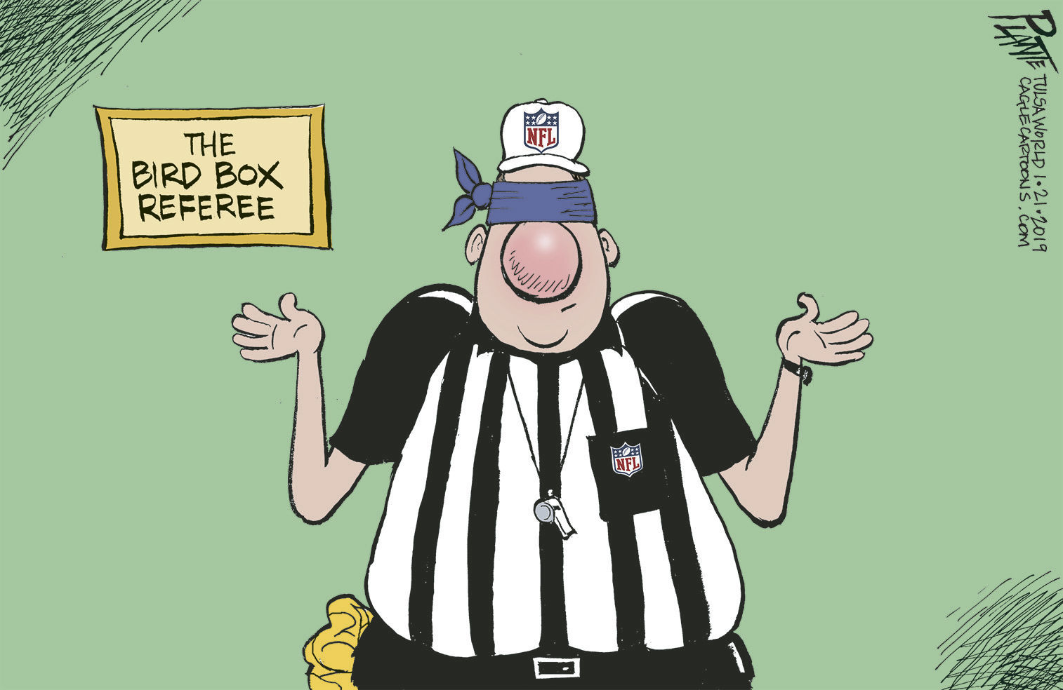 Bruce Plante Cartoon: NFL referees